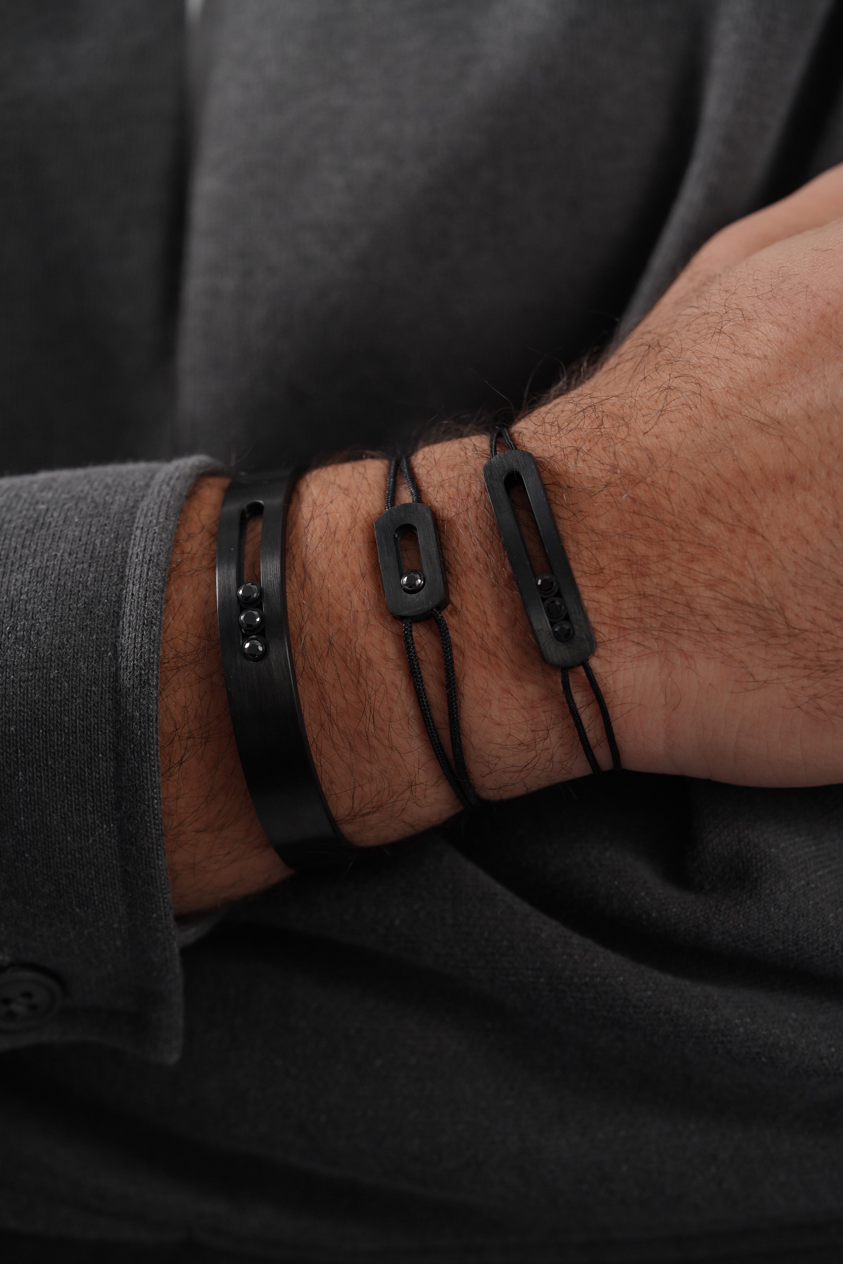 Male Messika Cord Bracelet