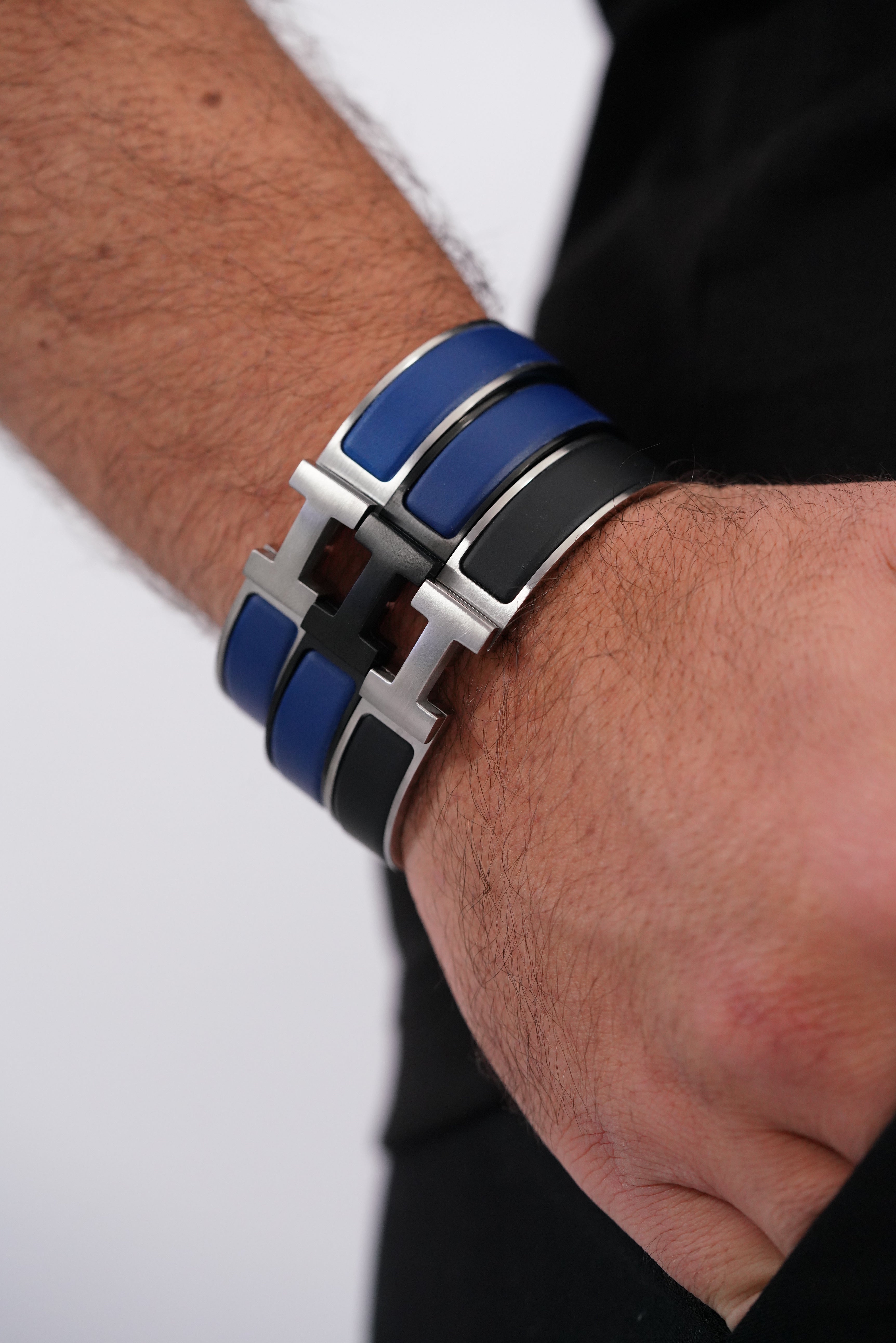 Male Hermes H-Lock Bracelet