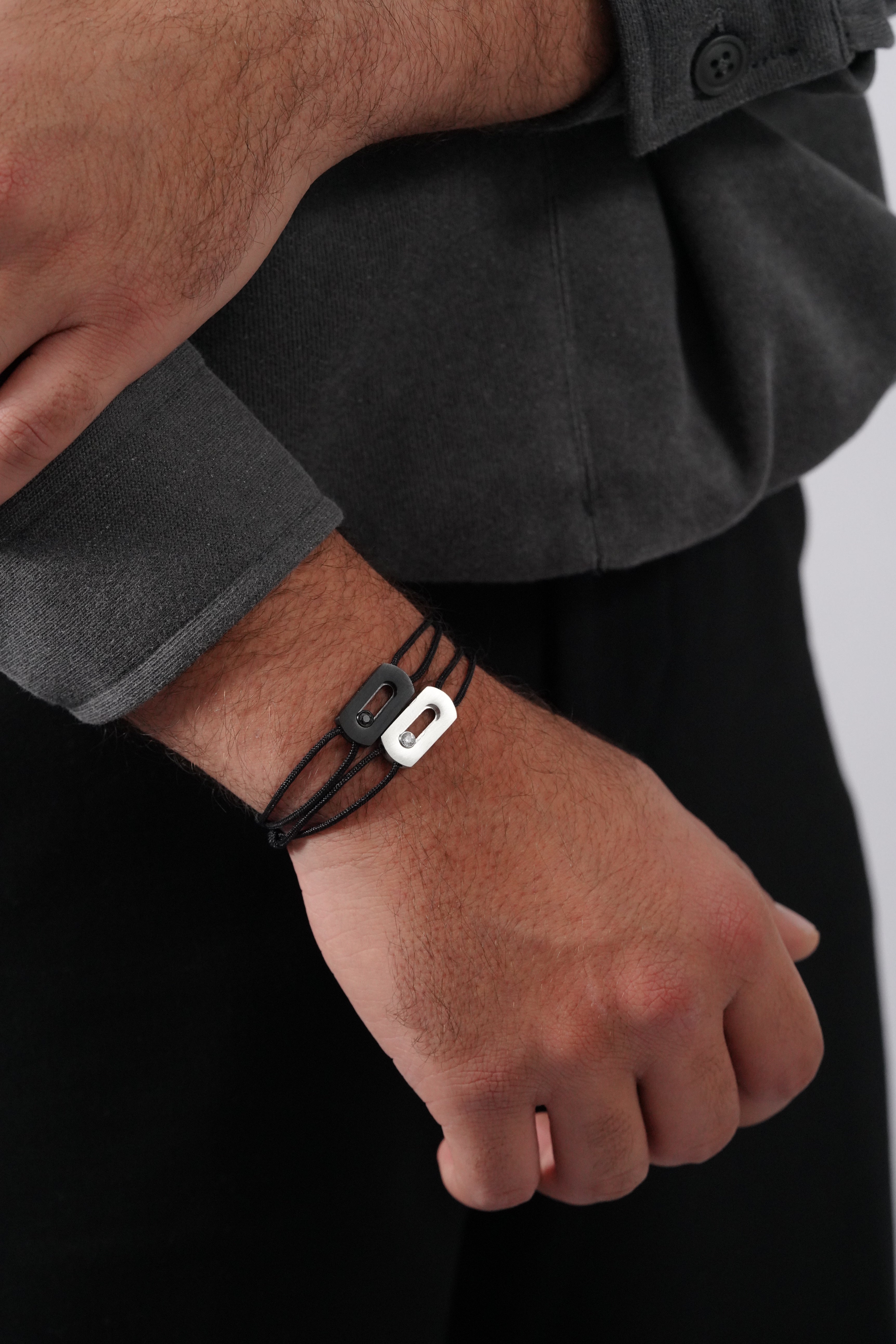 Male Messika Minimal Cord Bracelet