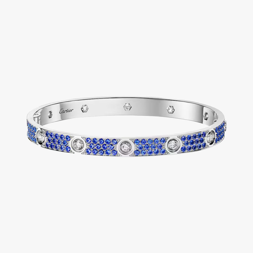 Cartier Rainbow Love Bracelet (Blue)
