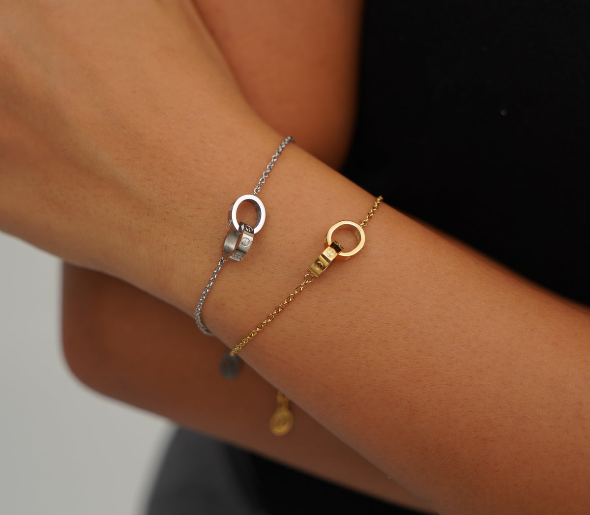 Unisex Cartier Love on Chain Bracelet
