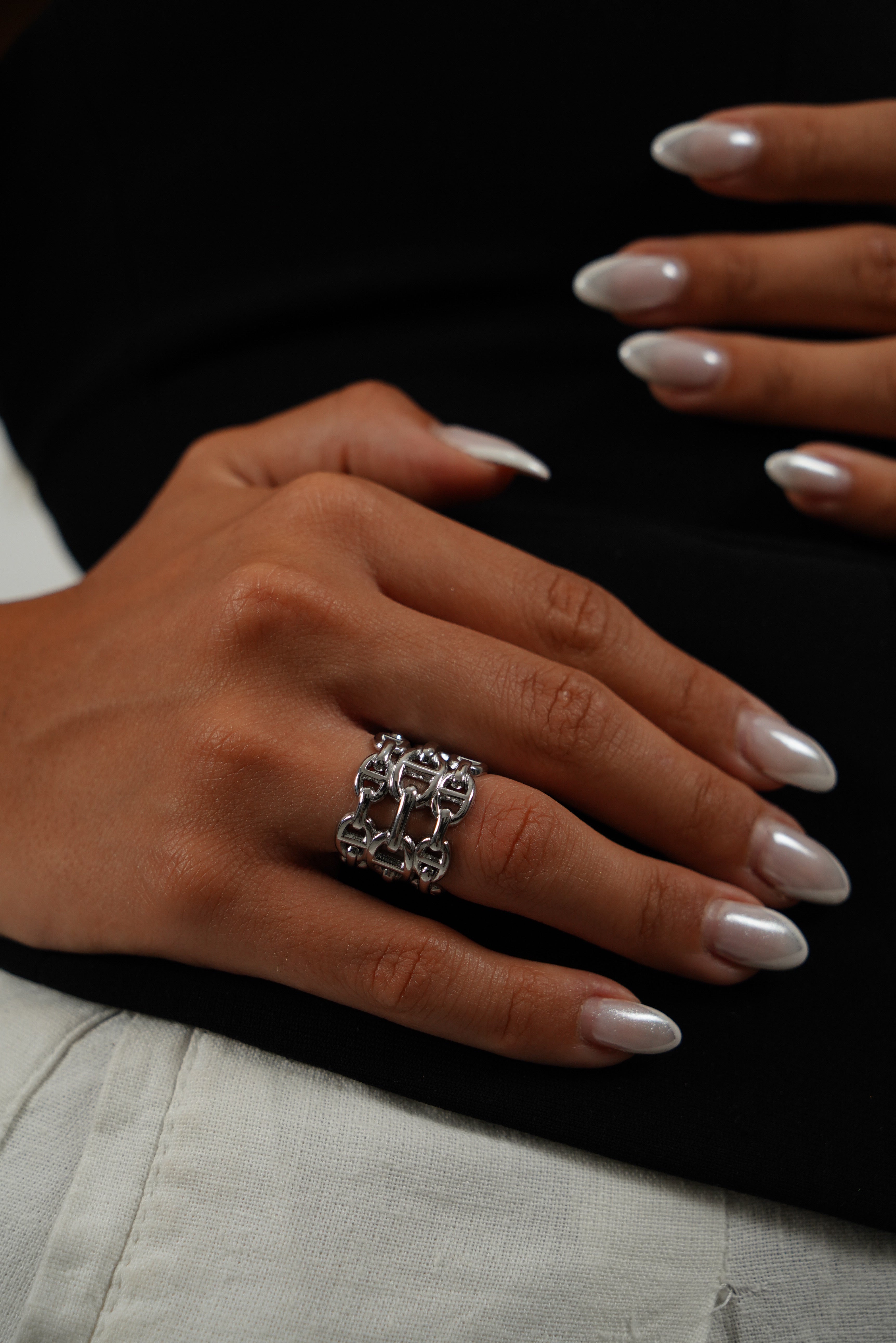 Hermes Chained Anchor Ring (Large Model)